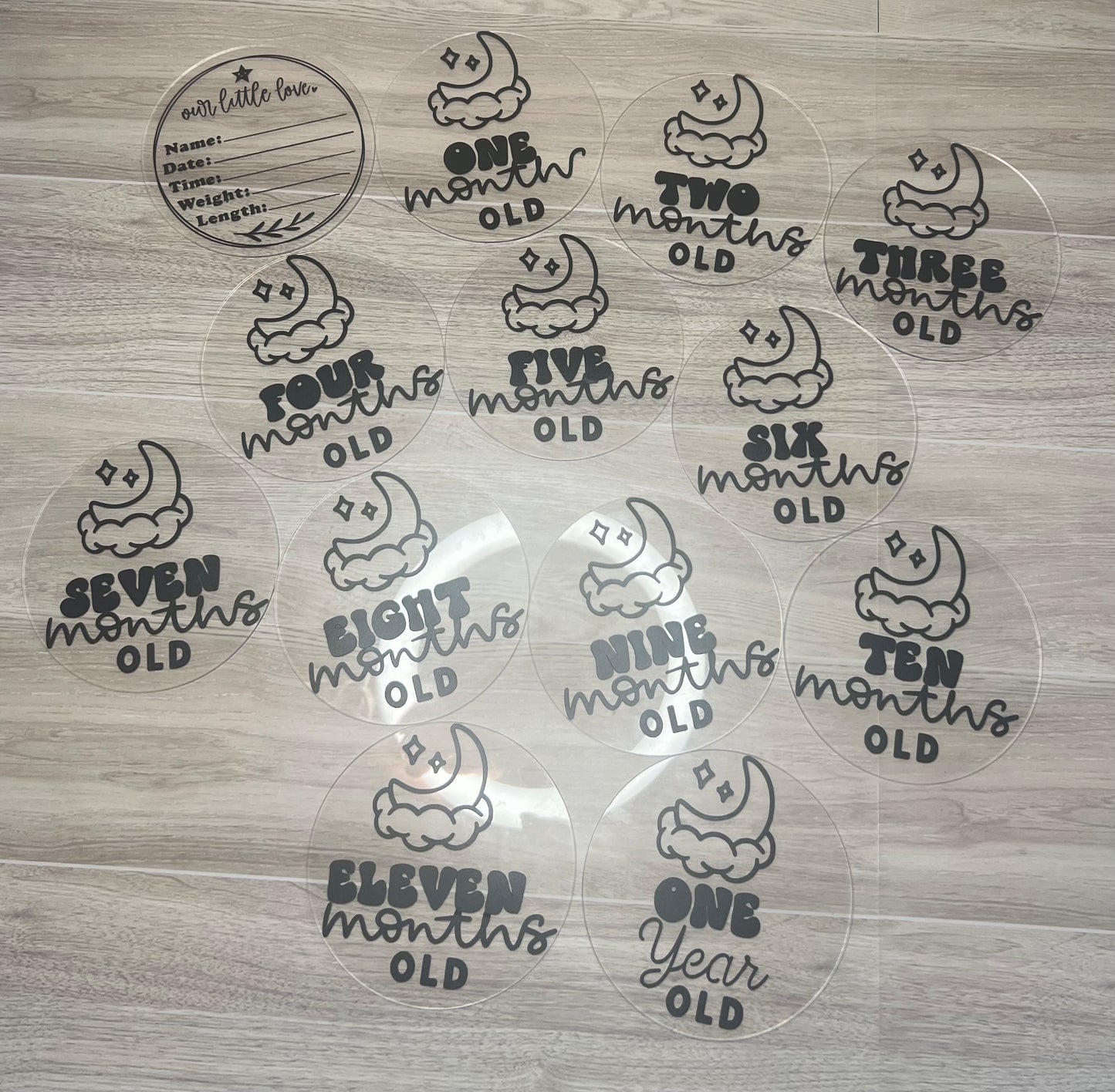 Baby Boy Monthly Milestone